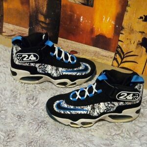 NIKE Griffey MAX 1 Black & PHOTO BLUE  Athletic Shoes